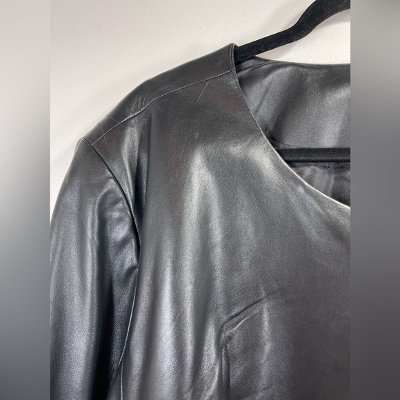 NWT HALOGEN Women’s Plus Size 100% Leather Jacket Size 24W - Picture 8 of 16